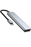 Type-c Çoğaltıcı Dönüştürücü 6in1 Hub Macbook Air Pro Uyumlu Hdmi Sd Kart PD Usb Çoklayıcı