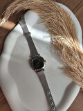 BS STILL hasır kordon minimal kadın kol saati modern Gümüş renk vintage quartz
