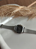 BS STILL hasır kordon minimal kadın kol saati modern Gümüş renk vintage quartz