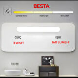 Cata CT-5249 Martı Şarjlı Ledli Aplik