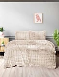 Merinos Diamond Kürk Bubble Desen Comforter Set, Çift Kişilik Yorgan Seti (220x240)