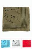 Nota Desenli Keten Bandana 50*50