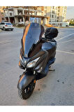 Suzuki Burgman 125 200 Siperlik Ön Cam 2002 2012 Model 54cm siyah Renkli 4mm