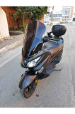Suzuki Burgman 125 200 Siperlik Ön Cam 2002 2012 Model 54cm siyah Renkli 4mm