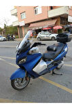 Suzuki Burgman 650 Siperlik Ön Cam 2005 2018 Model 65cm Şeffaf Renkli 4mm ORTA BOYLU CAM