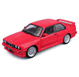 Bburago 1:24 – 1988 BMW 3 Series M3 (E30) – Kırmızı