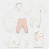 Bibaby Biorganic Koala Jungle 10'lu Hastane Çıkış Seti 63226 Pembe