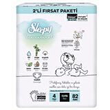 Sleepy Bio Natural Bebek Bezi 2'li Fırsat Paketi 4 Beden 82 Adet