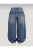 ESKİTME YIKAMALI UNİSEX BÜYÜK BEDEN BAGGY JEAN PANTOLON