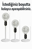 Sessiz LED Ekranlı 3 Kademe Ayarlanabilir Vantilatör Yaz Serinliğini Hissedin
