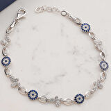 925 Ayar Gümüş Kelebek Nazar Kadın Bileklik