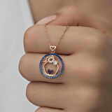 925 Ayar Gümüş Rose Anne Ve Bebek Sevgisi Kolye