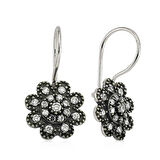 925 Ayar Gümüş Sallantılı Çiçek Küpe