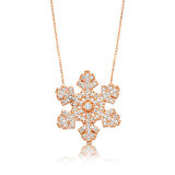 925 Ayar Gümüş Kar Tanesi Kadın Gümüş Kolye