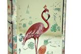 Kutu Kitap Aynalı Flamingo Dekoratiif Hediyelik