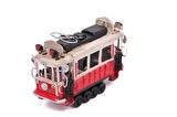 Dekoratif Metal Taksim Tramvay Küçük Vintage Biblo Hediyelik