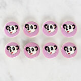 Loren Crafts 8'li Panda Düğme - 1055