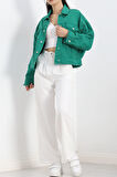 Buyers Butik Oversize Ceket Yeşil - 1380.1367.