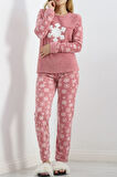 Buyers Butik Peluş Polar Pijama Takımı Pudra - 19178.1050.
