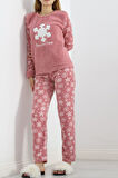 Buyers Butik Peluş Polar Pijama Takımı Pudra - 19178.1050.