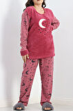 Buyers Butik Battal Polar Pijama Takımı Mor - 19199.1048.