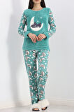 Buyers Butik Polar Pijama Takımı Mint - 19200.1048.