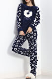 Buyers Butik Polar Pijama Takımı Lacivert - 19215.1048.