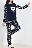 Buyers Butik Polar Pijama Takımı Lacivert - 19215.1048.