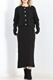 Buyers Butik Elbise Ceket Triko Takım Siyah - 3064.1577.