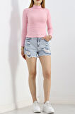 Buyers Butik Balıkçı Yaka Body Pembe - 8338.1567.