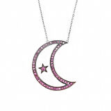 Ay Yıldız Gümüş Kolye SB510