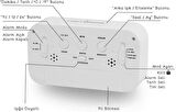 Dekoratif Alarmlı Termometreli Işıklı Dijital Çalar Saat
