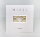 MİSSİ 4LÜ BEYAZ YASEMİN KOKULU BİTKİSEL TEALIGHT MUM SETİ