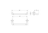 VitrA Eternity A4430439 Kısa Havluluk, Siyah