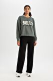 DeFactoFit NBA Chicago Bulls Bisiklet Yaka Sweatshirt C8247AX24AUGN498