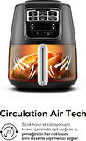 Karaca Air Pro Cook Xl 2 In 1 Konuşan Airfryer Fritöz Black Chrome 4 Kişilik