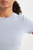 DeFactoFit Crop Bisiklet Yaka Sporcu Kısa Kollu Tişört D2200AX24AUBE748
