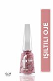 Flormar Yoğun Simli Şeffaf Oje - Glitter Nail Enamel - Gl039 Red In Sılver-8682536049948