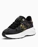 Guess Kadın Siyah Luckeı 4G Logolu Sneaker