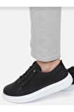 Erkek Beyaz Lastikli Fileli Ortopedik Günlük Spor Ayakkabı Garantili Sneaker Spor Ayakkabı
