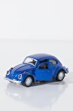 Mavi Metal Beetle Vosvos Nostaljik Araba 12 Cm Koleksiyonluk Diecast Açılır Kapılı Çek Bırak