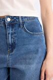 DeFacto Carrot Fit Yüksek Bel Bilek Boy Jean Yıkamalı Pantolon D8355AX24AUNM28