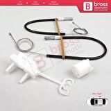 Fiat Abarth Punto Grande Evo MK3 199 2005-2024 51723323 İçin Manuel Arka Sağ Cam Kriko Tamir Seti