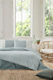 ÖZDİLEK NEVRESİM TAKIMI  RANFORCE 57 TEL ÇİFT KİŞİLİK MAVI NATURAL LINE