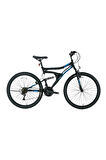 BİSAN MTS 4300 AMS.ERKEK DAĞ BİSİKLETİ 40CM V 24 JANT 21 VİTES MAT SİYAH MAVİ