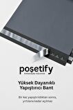 Gri Cepsiz Kargo Poşeti 22x30+5 cm | Yapışkan Bantlı Kargo Zarfı | 100’lü E-Ticaret Poşeti