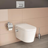 VitrA Nest Trendy 5176B003-7212 Rim-ex Asma Klozet, Termostatik Ara Musluklu,VitrA Fresh, 57cm