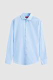 Slim Fit Açık Mavi Italyan Yaka Dar Kesim Klasik Kravatlık Uzun Kollu Kolay Ütülenebilir N 2HF02ORT4185