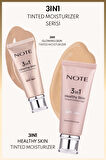 Note 3 in 1 Healthy Skin Tinted Moisturizer Renk Ton Eşitleyici 50 SPF+ Aydınlatıcı Krem