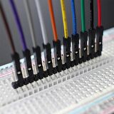 Çok Renkli 10cm 20 Adet 24AWG Erkek – Dişi Breadboard Jumper Kablosu